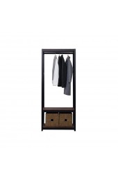 Clothing Storage & Accessories| Best Home Fashion Kepsuul Black Steel Clothing Rack - QH52587