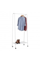 Clothing Storage & Accessories| Honey-Can-Do White Matte Garment Rack With Shoe Shelf - TO92294
