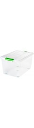 Plastic Storage Containers| IRIS Large 15.25-Gallon (61-Quart) Clear Tote with Latching Lid - EW06447