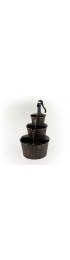 Outdoor Fountains| Alpine Corporation 40-in H Plastic Tiered Fountain Outdoor Fountain - YC34849