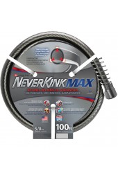 Garden Hoses| Teknor Apex Neverkink Max 5/8-in x 100-ft Premium-Duty Kink Free Vinyl Gray Coiled Hose - RY86678