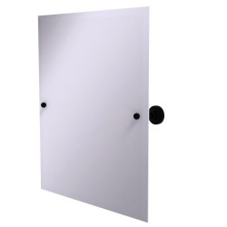 | Allied Brass Waverly Place 21-in W x 26-in H Matte Black Rectangular Frameless Bathroom Mirror - WT28006