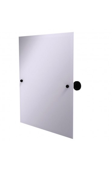 | Allied Brass Waverly Place 21-in W x 26-in H Matte Black Rectangular Frameless Bathroom Mirror - WT28006