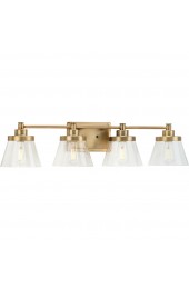 Vanity Lights| Progress Lighting Hansford 3-Light Brass Farmhouse Vanity Light - XL80383
