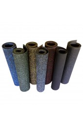 | Rubber-Cal Elephant Bark 0.1875-in x 48-in x 54-in Blue/Gray Speckle Color Flecked Rubber Roll Multipurpose Flooring - FP88052
