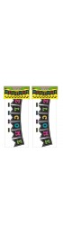 Classroom Decorations| Teacher Created Resources Chalkboard Brights Pennants Welcome Bulletin Board Display, Pack of 2 - QT96292