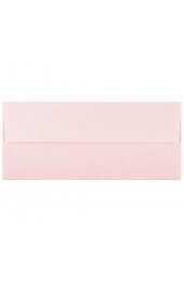 Envelopes| JAM Paper #10 Parchment Business Envelopes, 4.125 x 9.5, Pink Recycled, 50/Pack - MG07202