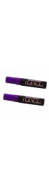 Pens, Pencils & Markers| JAM Paper Jumbo Point Erasable Chalk Markers, Purple, 2/Pack - UD47382