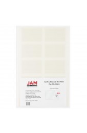 Sticky Notes| JAM Paper JAM PAPER Self-Adhesive Business Card Holders, 2 x 3-1/2, Clear, 10 Label Pockets/Pack - LV02883