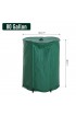 Rain Barrels| Outsunny Outsunny 80 Gallon Rainwater Harvesting System Collection Tank with Collapsible Runoff - EH88177