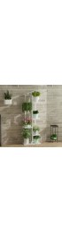 Planters, Stands & Window Boxes| FUFU&GAGA Plant stand 57.1-in H x 17.7-in W White Indoor/Outdoor Corner Wood Plant Stand - QB27795