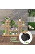 Planters, Stands & Window Boxes| Goplus Costway 31.5-in H x 10-in W Brown Indoor/Outdoor Corner Wood Plant Stand - KI91800
