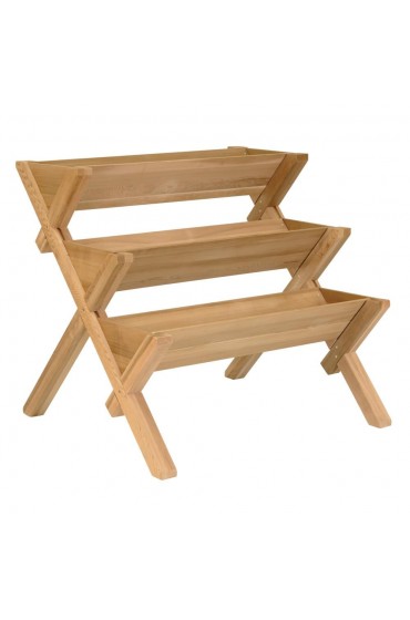 Planters, Stands & Window Boxes| Merry Products Large (25-65-Quart) 38.58-in W x 37.01-in H Natural Wood Planter - RK57620
