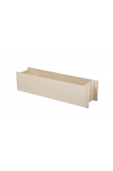 Planters, Stands & Window Boxes| New Age Pet Medium (8-25-Quart) 36-in W x 7.5-in H Maple Mixed/Composite Window Box with Drainage Holes - QM81050