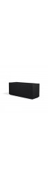 Planters, Stands & Window Boxes| PolyStone Planters Extra Large (65+-Quart) 46-in W x 19-in H Black Mixed/Composite Planter with Drainage Holes - LI16942