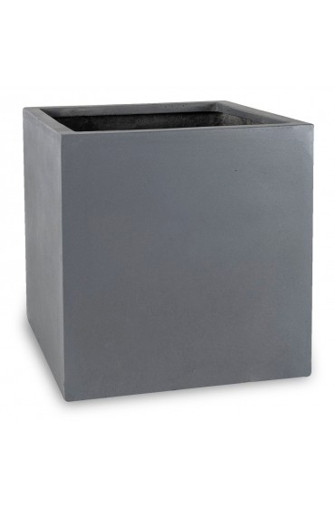 Planters, Stands & Window Boxes| Vasesource Extra Large (65+-Quart) 24-in W x 24-in H Gray Mixed/Composite Planter - ZP09797