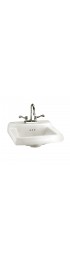 Bathroom Sinks| American Standard White Wall-mount Rectangular Traditional Bathroom Sink with Overflow Drain (18.25-in x 20-in) - ER98406