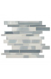Tile| American Olean Delfino Ocean Reserve 11-in x 15-in Polished Glass Linear Wall Tile - EE59148