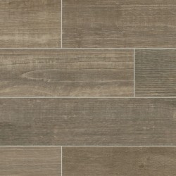 Tile| American Olean Timberbrook 5-Pack Reclaimed Wood 8-in x 39-in Matte Porcelain Wood Look Floor and Wall Tile - KA59543