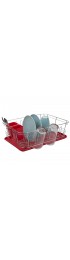 Countertop Organizers| Home Basics 13.37-in W x 17.37-in L x 5.58-in H Steel Dish Rack - WA15417