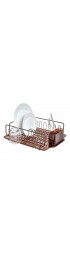 Countertop Organizers| iDesign 17.5-in W x 13.3-in L x 5.2-in H Steel Dish Rack and Drip Tray - VC85732