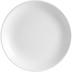 CAC China COP-21 Coupe 12-Inch Super White Porcelain Plate Box of 12