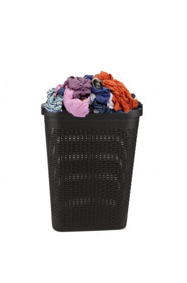 Laundry Hampers & Baskets| Mind Reader 40-Liter Plastic Laundry Hamper - BQ93130