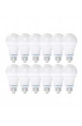 General Purpose LED Light Bulbs| Viribright Lighting 100-Watt EQ A19 Bright White LED Light Bulb (12-Pack) - TT61487