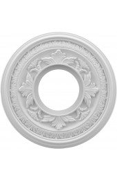 Ceiling Medallions & Rings| Ekena Millwork Baltimore Thermoformed 10-in W x 10-in L PVC Ceiling Medallion - ER33050