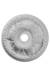 Ceiling Medallions & Rings| Ekena Millwork Granada 23.375-in W x 23.375-in L Primed Polyurethane Ceiling Medallion - TZ04469