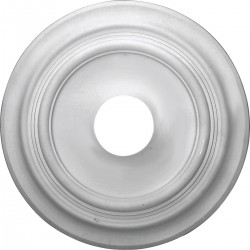 Ceiling Medallions & Rings| Ekena Millwork Traditional 11.73-in W x 11.73-in L Primed Polyurethane Ceiling Medallion - WH12271