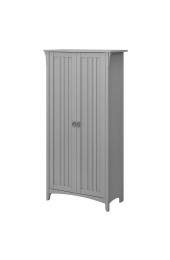 | Bush Furniture Salinas 31.5-in W x 62.95-in H Wood Composite Cape Cod Gray Freestanding Utility Storage Cabinet - TP66377