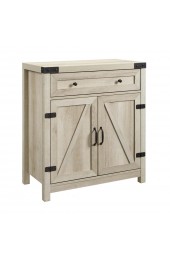 | Walker Edison 30-in W x 33-in H Wood Composite White Oak Freestanding Utility Storage Cabinet - TG90983