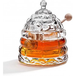 Studio Silversmith Crystal Honey Jar Beehive Honey Dish